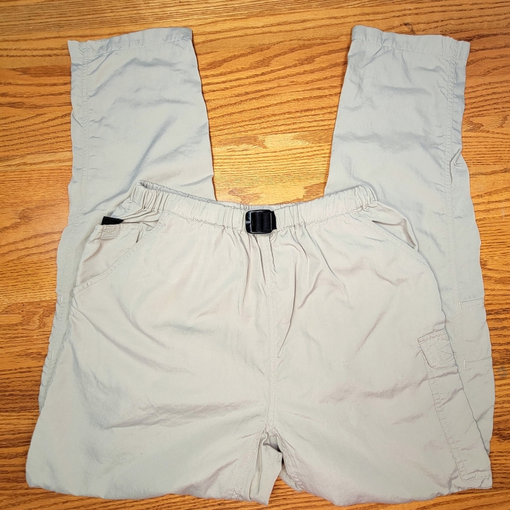The North Face Cargo Pants Pockets Womens Large (26" Elastic Waist) Beige - Picture 15 of 15